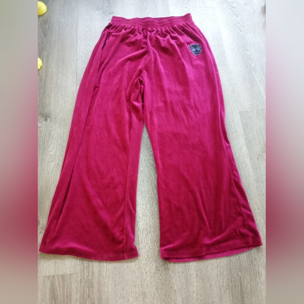 Wakanda Forever Red Velour Pants